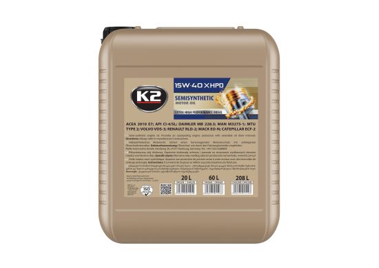 K2 15W40 XHPD 20LCI-4/SL