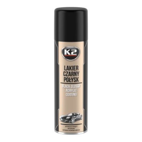 K2 BLACK GLOSSY ACRYLIC COATING 500 ML